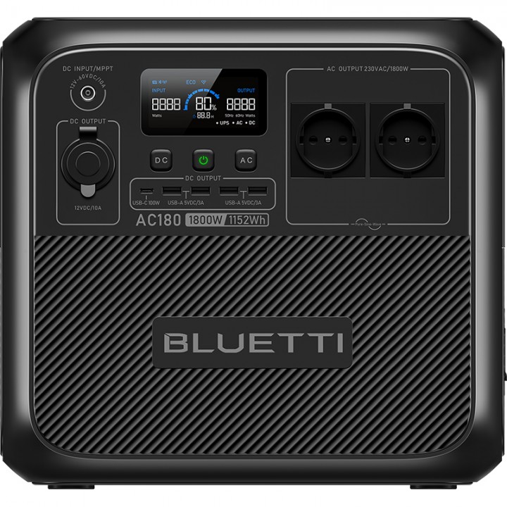 Зарядна станція Bluetti AC180 1152Wh 320000mAh 1800W (PB931491)