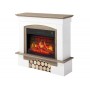 Камінокомплект ArtiFlame Woodley AF23BS білий /дуб сірий