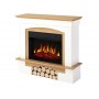 Камінокомплект ArtiFlame Woodley AF23S білий / дуб натуральний