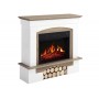 Камінокомплект ArtiFlameWoodley AF23S білий / дуб сірий