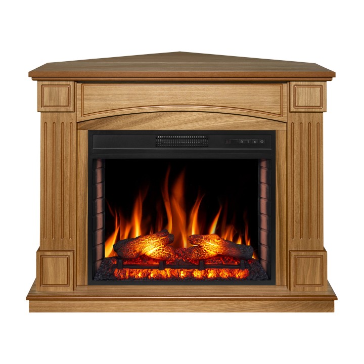 Камінокомплект ArtiFlame Boston AF28S світлий дуб універсальний 2в1
