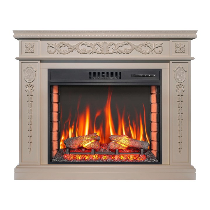 Камінокомплект ArtiFlame Delmona AF28S слонова кістка