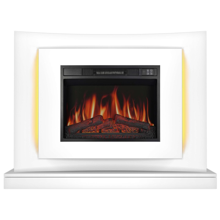 Камінокомплект ArtiFlame Lucca AF23S білий з LED підсвічуванням