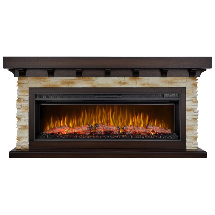 Камінокомплект ArtiFlame Ludwig AF50 махагон коричневий антик